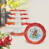 Bộ đĩa chưng cúng trái cây bàn thờ nhựa cao cấp AP8AB