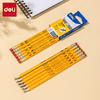 Hộp 12 cây bút chì Deli 2B có đầu tẩy EC037-2B
