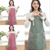 Tạp dề nấu ăn chống thấm có túi và chỗ lau tay