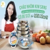 Chảo nhôm 2 quai đáy bằng Kim Sang cao cấp size 18cm