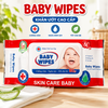 Thùng 50 gói khăn ướt cho bé TMH Baby Wipes 80g
