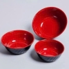 Chén ăn cơm Melamine đen đỏ 2 lớp size 11.2cm CO-02