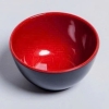 Chén ăn cơm Melamine đen đỏ 2 lớp size 11.2cm CO-02