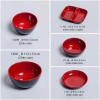 Chén ăn cơm Melamine đen đỏ 2 lớp size 11.2cm CO-02
