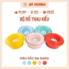 Bộ thau rổ kiểu tiện dụng 3T0 nhựa Vĩ Hưng 3414