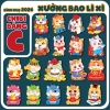 Set 10 bao lì xì Chibi Tết Bính Ngọ 2026