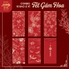 Combo 10 bao lì xì Tết Gấm Hoa cao cấp