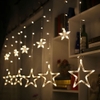 Dây đèn LED thả rèm trang trí hình ngôi sao