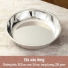 Set 3 đĩa sâu inox đựng thực phẩm size 20-22-24cm