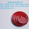 Đĩa tròn Melamine đen đỏ 2 lớp size 15.3cm DC-66