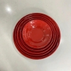 Đĩa tròn Melamine đen đỏ 2 lớp size 15.3cm DC-66