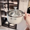 Ca úp mì ruột inox có tay cầm NẮP GẤU