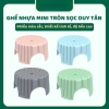 Ghế ngồi mini tròn sọc nhựa Duy Tân