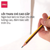 Hộp 12 cây bút chì Deli 2B/HB có đầu tẩy EC004