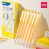 Hộp 12 cây bút gel nước đầu bấm Deli EG118-BL