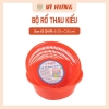Bộ thau rổ kiểu tiện dụng 3T0 nhựa Vĩ Hưng 3414