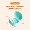 Hộp đựng xà bông có nắp đậy nhựa Vĩ Hưng 7401