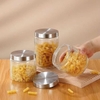 Hũ thuỷ tinh đựng thực phẩm nắp inox vặn tròn 1250ml