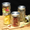 Hũ thuỷ tinh đựng thực phẩm nắp inox vặn tròn 2100ml