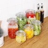 Hủ thủy tinh có nắp gài inox 6507 - 3200ml