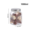 Hũ thủy tinh đựng thực phẩm nắp thiếc vặn tròn 1000ml