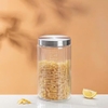 Hũ thuỷ tinh đựng thực phẩm nắp inox vặn tròn 2100ml