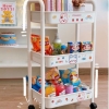 Kệ đựng đồ đa năng 3 tầng kèm sticker dễ thương