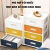Kệ tủ nhựa mini 4 tầng để đồ đa năng có ngăn kéo