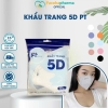 Túi 10 cái khẩu trang y tế 5D PTMask kháng khuẩn