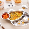 Khay cơm inox 3 ngăn hình heo Peppa cho bé