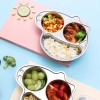 Khay cơm inox 3 ngăn hình heo Peppa cho bé