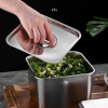 Khay inox đựng thực phẩm 1/9 size 10cm kèm nắp đậy