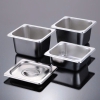 Khay inox đựng thực phẩm 1/9 size 6.5cm kèm nắp đậy