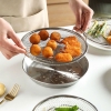 Set khay inox kèm vỉ lưới lọc dầu tiện lợi size 20cm