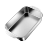 Khay nấu ăn inox chữ nhật có tay cầm đa năng