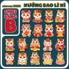 Set 10 bao lì xì Chibi Tết Bính Ngọ 2026