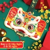 Set 5 cái bao lì xì Lân xếp 6 ngăn