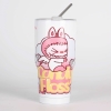 Ly giữ nhiệt Thái Kana hoạt hình kèm túi và ống hút 900ml
