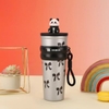 Ly giữ nhiệt inox 304 có dây xách hình gấu trúc Panda 700ml