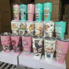Ly giữ nhiệt Thái Kana hoạt hình kèm túi và ống hút 900ml