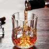 Bộ 6 ly thuỷ tinh Deli Whisky vân kim cương 220ml KB048-2
