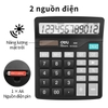 Máy tính để bàn Deli 12 số màu đen truyền thống E837