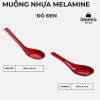 Muỗng múc cơm Melamine đen đỏ 2 lớp NO-14