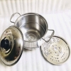 Nồi hấp inox 2 tầng tiện dụng kèm vĩ hấp size 19cm