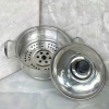Nồi hấp inox 2 tầng tiện dụng kèm vĩ hấp size 19cm