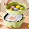 Nồi lẩu điện đa năng 2 tầng có lồng hấp Mr. Green