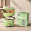 Nồi lẩu điện đa năng 2 tầng có lồng hấp Mr. Green