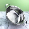 Nồi lẩu inox chống dính vung kính 27cm cao cấp