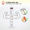 Ổ cắm điện chịu nhiệt 4 ổ cắm + 2 USB dây 3m HJD 0114R-2U