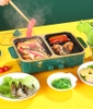 Bếp lẩu nướng Shanban 2 ngăn chống dính đa năng